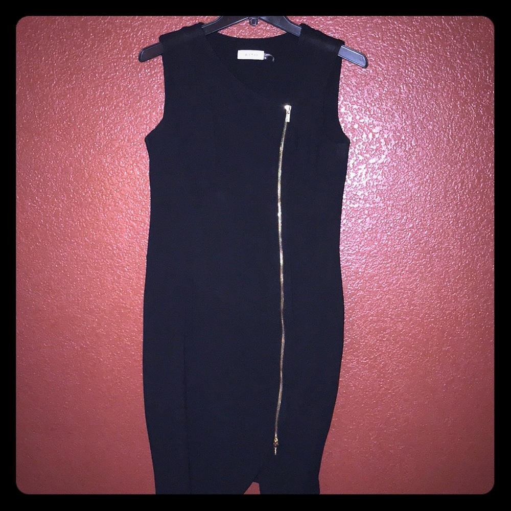 Black Calvin Klein two way zipper Dress